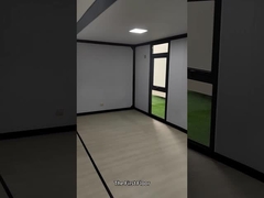 20ft Flat Expandable Shipping Container Glas gordijnwand ODM