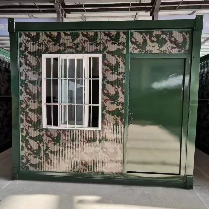 Prefab Draagbare Modulaire van de het Staalplaats van de Huiscontainer het Bureaucontainer voor Leger het Kamperen