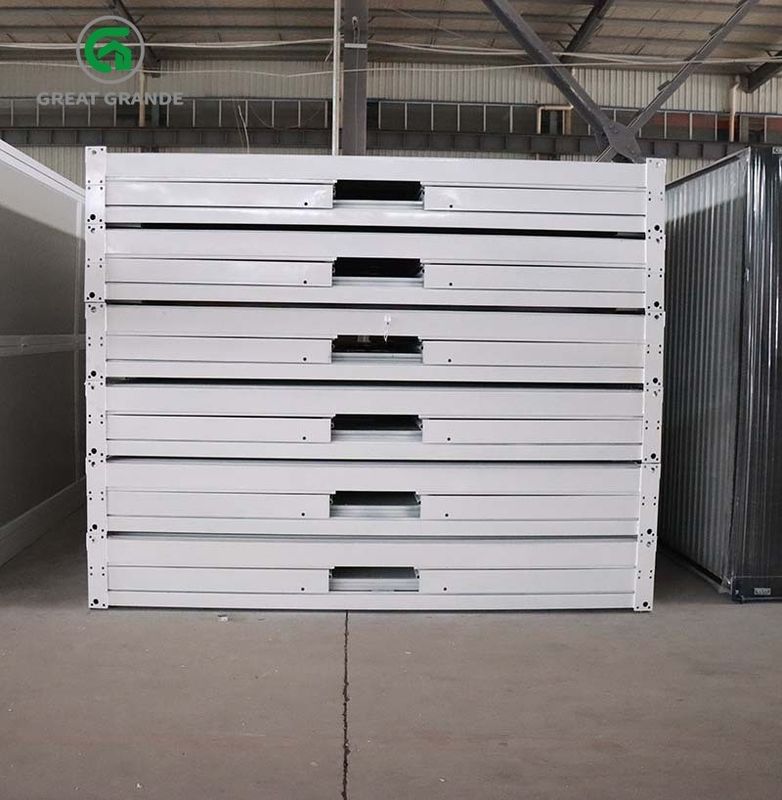 Het draagbare Mobiele Geprefabriceerde Vouwende Containerhuis is Geschikt voor Bouwwerf of Leger