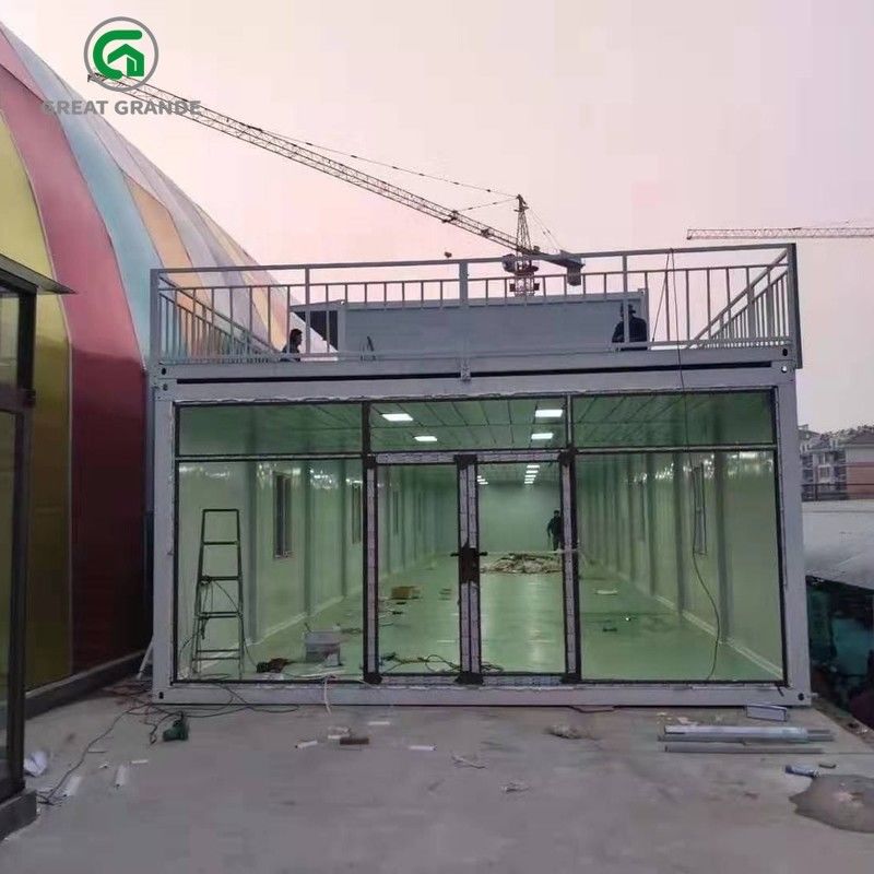 Twee Eps van de Verhaalluxe Draagbare Prefabhuizen van de Huizencontainer voor Woon