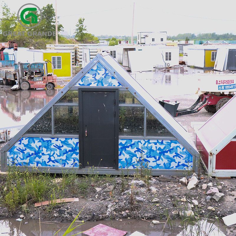 Mobiel van de de Containerkleur van het Driehoeks Vouwbaar Bureau het Huisplaats Facultatief het Kamperen Faciliteitenstaal