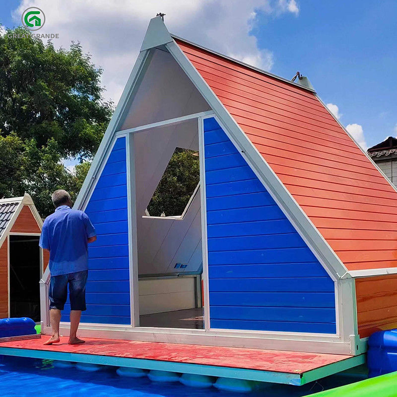 Gegalvaniseerd Vouwbaar de Containerhuis van de Staaldriehoek voor het Openlucht Kamperende Comité van de Portabiliteitssandwich