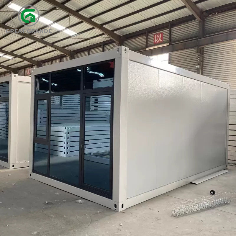Prefab Uitzetbaar Vouwend de Containerhuis van de glaskern voor het Moderne het Leven Verschepen