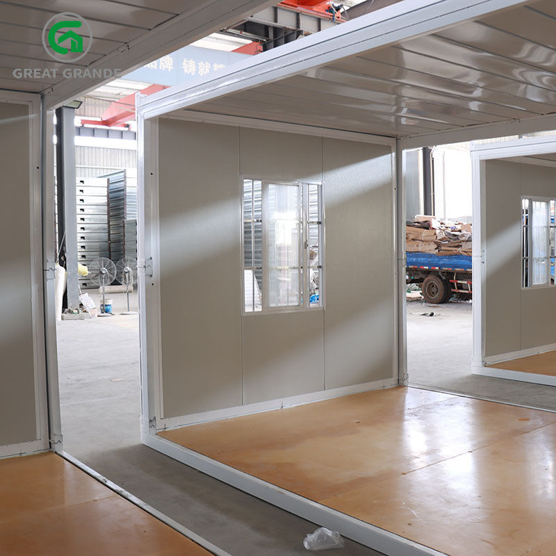De geprefabriceerde Vouwende Deur van het de Diefstalstaal van Front Wall Double Door Anti van het Containerhuis