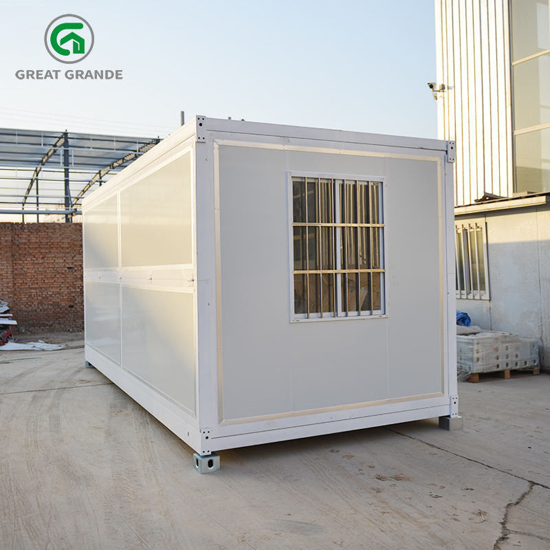 Geprefabriceerd opvouwbaar containerhuis voor slaapzaal, draagbare kantoorwoonhuisvesting