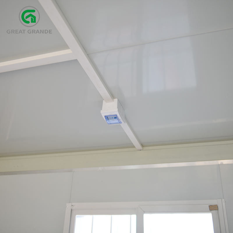 Geprefabriceerd opvouwbaar containerhuis voor slaapzaal, draagbare kantoorwoonhuisvesting