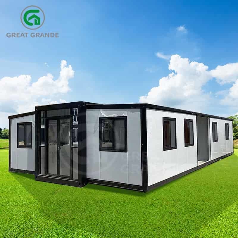 20ft uitbreidbare modulaire huizen fabrikant robuuste constructie off-grid wonen snelle installatie
