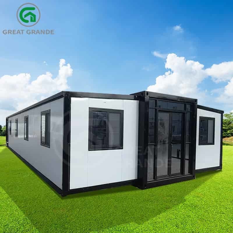20ft uitbreidbare modulaire huizen fabrikant robuuste constructie off-grid wonen snelle installatie
