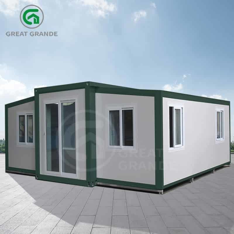 20ft uitbreidbare modulaire huizen fabrikant robuuste constructie off-grid wonen snelle installatie