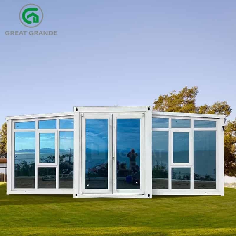 20ft uitbreidbare modulaire huizen fabrikant robuuste constructie off-grid wonen snelle installatie