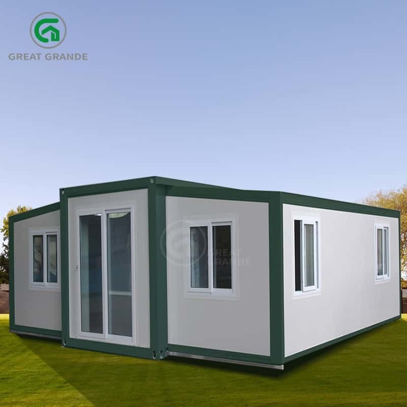 20FT Draagbare uitbreidbare huizen gemak comfort gegalvaniseerd stalen frame composietwandpanelen