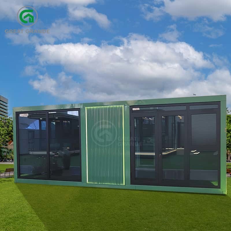 20FT Draagbare uitbreidbare huizen gemak comfort gegalvaniseerd stalen frame composietwandpanelen