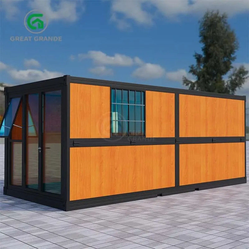 20ft vouwbare draagbare huizen fabrikant vouwbare bedden hout graan panelen rotswol board