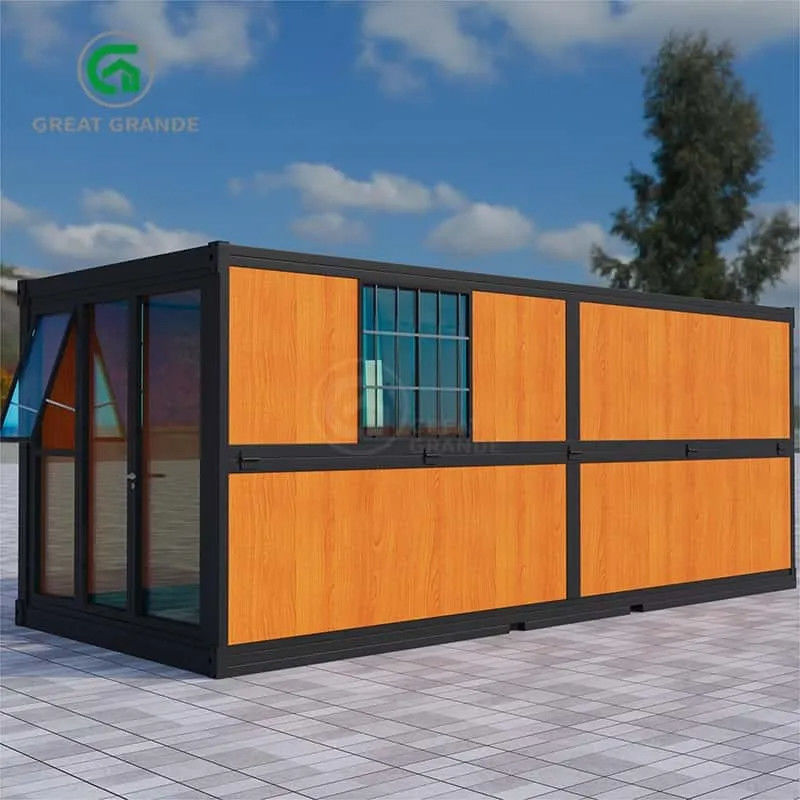 20ft vouwbare draagbare huizen fabrikant vouwbare bedden hout graan panelen rotswol board
