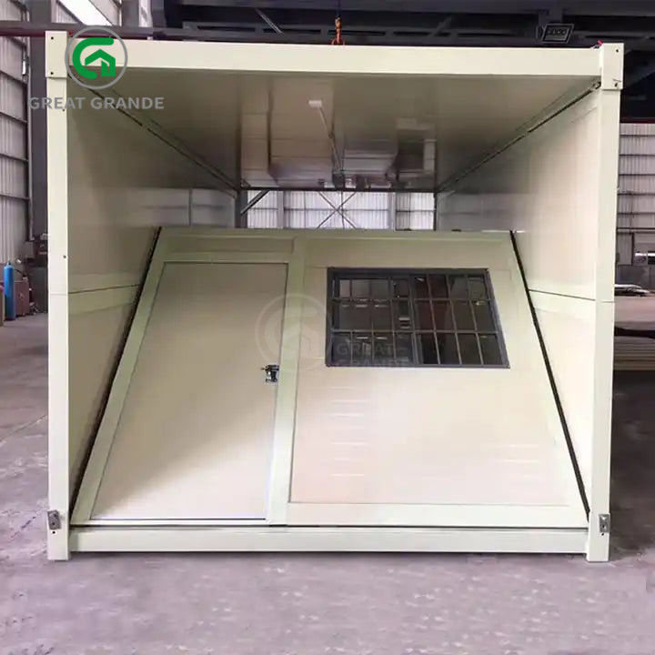 20ft Fold Out Container House Fabrikant Vierkante buizen gegalvaniseerd staal Snelle installatie