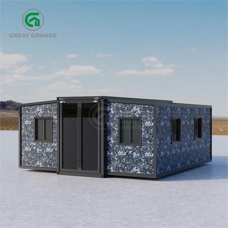 1.0 KN/M2 Belasting Aanpassing van uitbreidbare containerwoningen Verhoogde toegangsglote met gegalvaniseerd staalframe