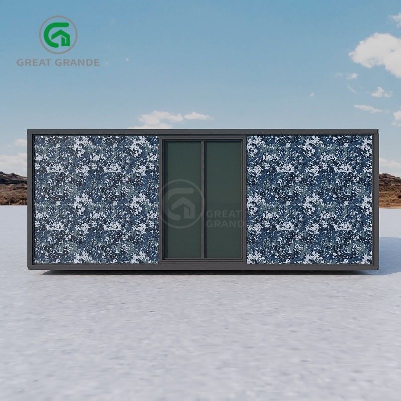 1.0 KN/M2 Belasting Aanpassing van uitbreidbare containerwoningen Verhoogde toegangsglote met gegalvaniseerd staalframe