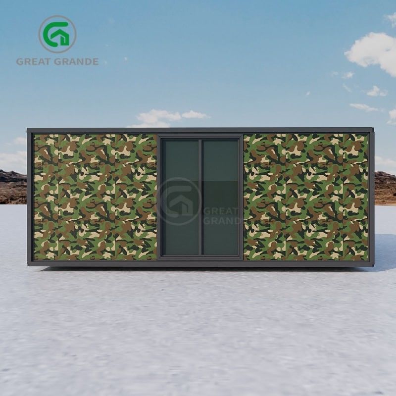 Uitbreidbare woningen 5600 mm * 6300 mm * 2250 mm Interne ruimte Snelle installatie