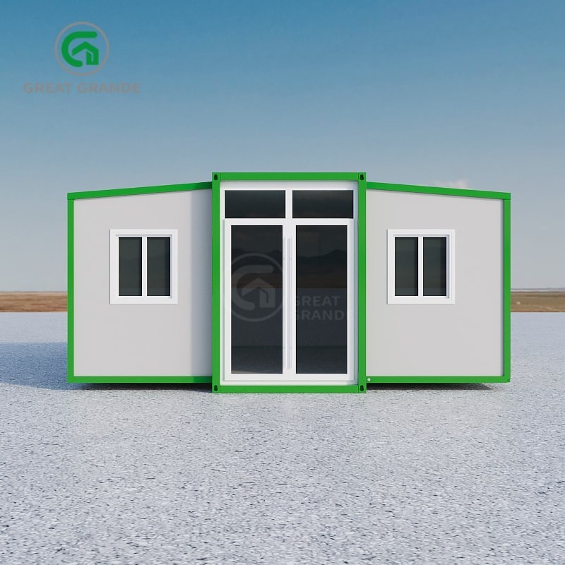 Flexibel uitbreidbaar prefab huis met stalen structuur frame en samengesteld sandwich paneel Buitenwand