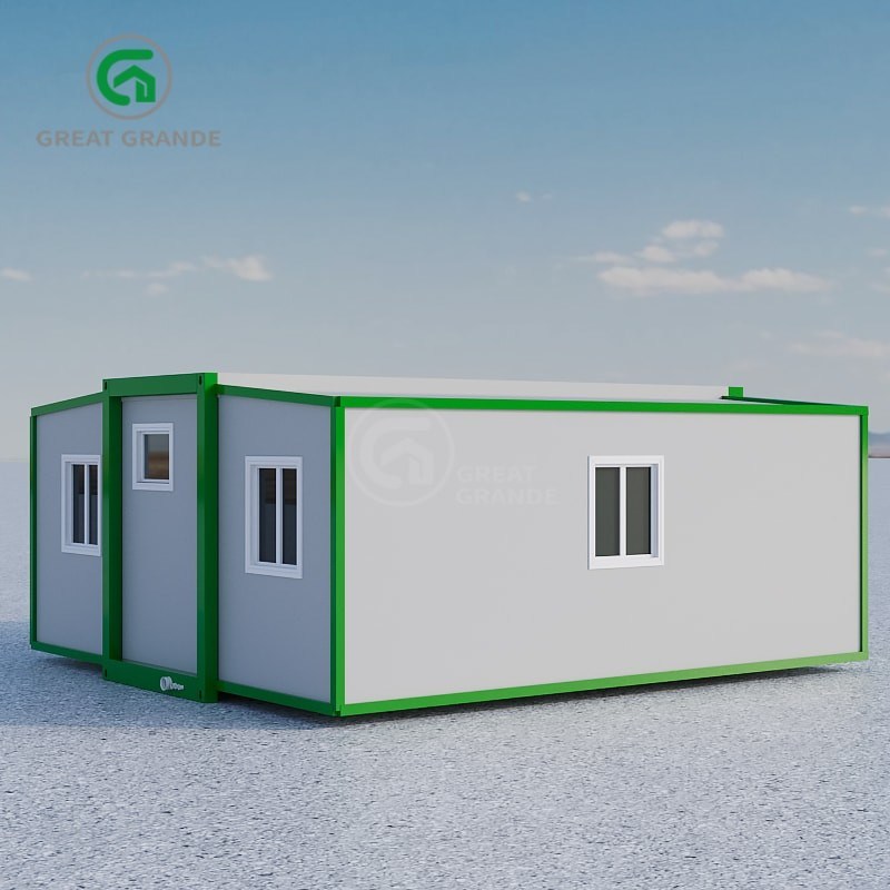 Flexibel uitbreidbaar prefab huis met stalen structuur frame en samengesteld sandwich paneel Buitenwand