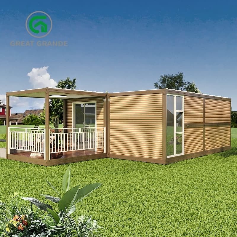 Energie- kenmerken voor vouwcontainer huis voldoet aan strenge internationale normen voorgeïnstalleerde deuren
