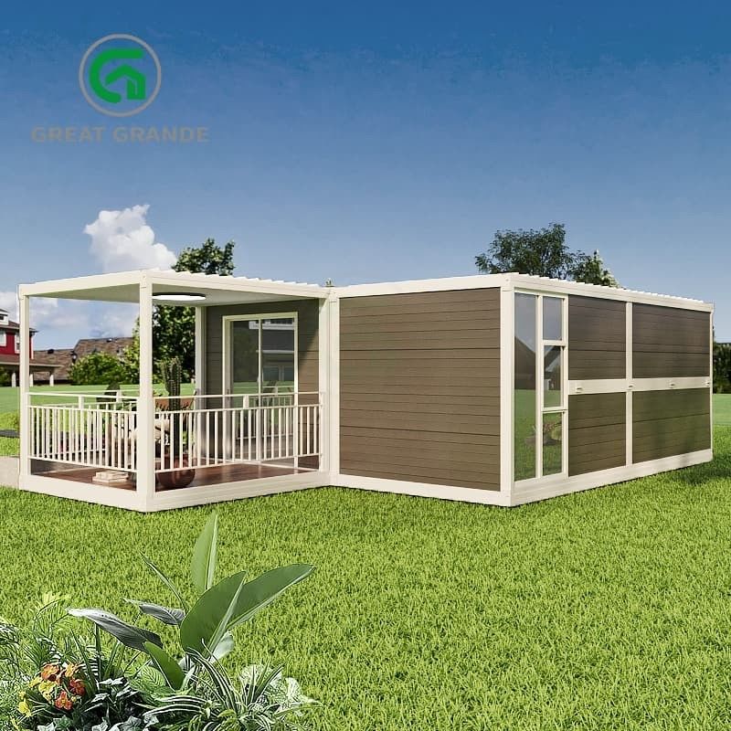 Stroomlijnde productie vouwcontainer huis voorgeïnstalleerde functies snelle montage voor installatie