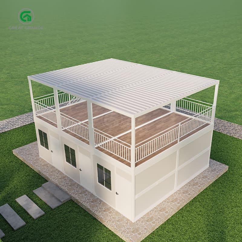 Duurzaam stalen frame vouwcontainer thuis veelzijdige oplossing voor rampenhulp schuilplaatsen 2.0 KN/m2 vloerdruk