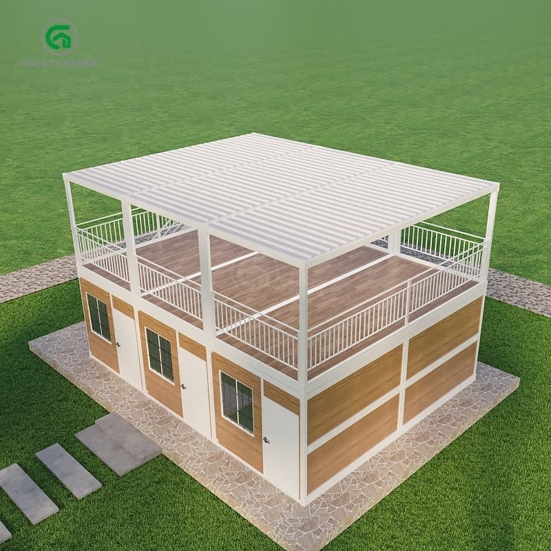 Vloerdruk 2.0 KN/m2 Draagbaar containerhuis met aanpasbare buitenkant en ontwerpvrijheid