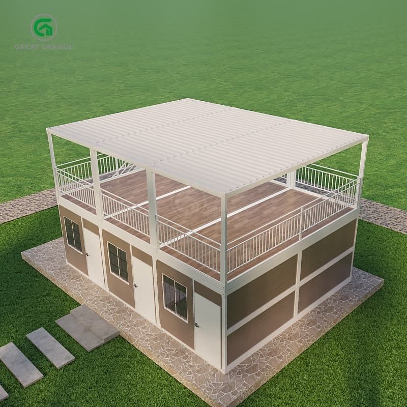 Vloerdruk 2.0 KN/m2 Draagbaar containerhuis met aanpasbare ontwerpvrijheid