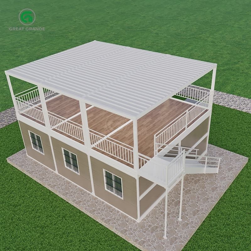Vloerdruk 2.0 KN/m2 Draagbaar containerhuis met aanpasbare ontwerpvrijheid