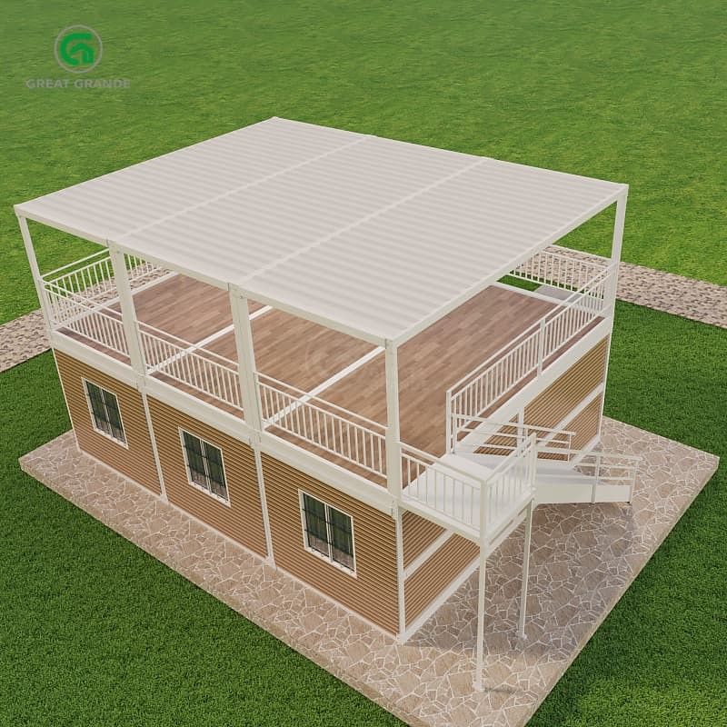 opvouwbaar Containerhuis met hoge drukdruk, vloerdruk 2,0 KN/m2 Sanitair systeem Toilet/wasbak/douche