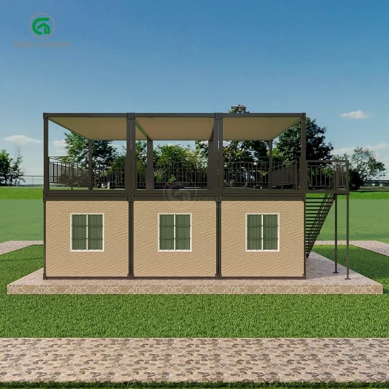 Gepatenteerd waterdicht ontwerp Transformeerbare containerwoning voor compact en opvouwbaar vervoer